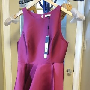 Halston Heritage Women's Sleeveless Boatneck Dress